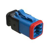 Amphenol SINE Systems AT06-6S-SR02BLU Plug A SERIES-AT, SR02-CONNECTORS
