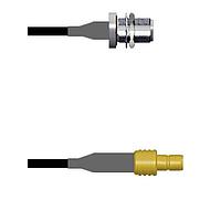 Amphenol Custom Cable Q-1T03L0003096i RF Cable Assemblies N-SJB/SMB-SJ G174 96I