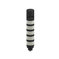 Banner Engineering TL505AOSKCQ Tower Lights TL50 Pro Tower Light with IO-Link Sealed Omnidirectional Audible, Standard Gray Housing: 5 Lighted Segments; Voltage: 18-30 V dc; Environmental Rating: IP67; Colors: Multicolor; 4-pin M12 Integral QD