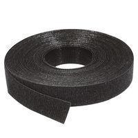 Essentra Components RKWRE-3L Hook and Loop Ties Economy roll, Hook & Loop, 1/2" x 25-yd, black