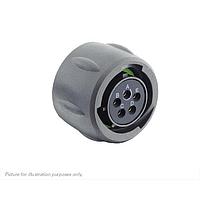Eaton Souriau-Sunbank UTSX614E5SX Plugs Plug, without backshell, with 5 female solder contacts, IP68/69K in unmated conditions, keying X