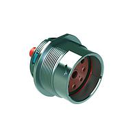 Amphenol SINE Systems AHDM04-24-09PR Connectors SZ 24 RCPT 9 POS PIN RED ARGMNT