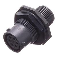 Amphenol SINE Systems RTS710N6S03 Connectors RECEPTACLE JAM NUT SIZE 10 6POS SOCKET