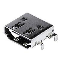 Same Sky (formerly CUI Devices) HD09-19-MSMT-TR HDMI Connectors HDMI 2.0, Receptacle Connector, 19 Positions, Horizontal, Mid-Surface Mount