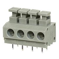Same Sky (formerly CUI Devices) TBL001-500-04GY-2GY Fixed Terminal Blocks Terminal block, screwless, 5.00, horizontal, 4 poles, cool gray