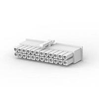 AMP Connectors - TE Connectivity 2-1969614-4 Wire Housings 24P 2ROW NAT V0 RCPT HOUSING