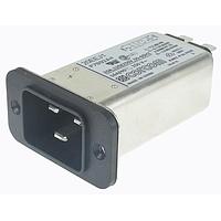 P&B 20EEJ1 Inlets 20A IEC-1/4" FASTON FLANGE MOUNT