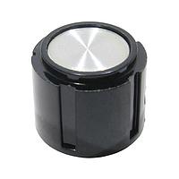 Shin Chin PN-31B1/6.4 W/O LINE Cylindrical Knob Black Knob Black .78D X .63H