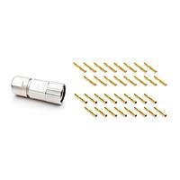 Amphenol SINE Systems MA7CAP1600S-S3-KIT Standard Circular Connector 16 position straight plug connector kit, threaded, P type, counter-clockwise insert, 11-15mm cord grip, female, contacts included
