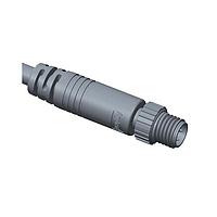 Amphenol LTW 8-04AMMM-SL7A01 Sensor Cables / Actuator Cables M8 Circular Metric Connector, A Code, Metal, 3A, 04 pins, Male Connector, Male Contact, Straight, Screw Thread, Overmolded, Length 1000mm, IP67 Mated