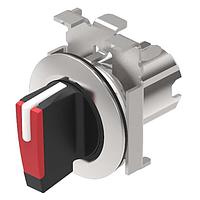 EAO 45-2828.4C20.001 Switch Actuators Selector switch actuator 2 positions red flush mounting 0-main 90? short lever front metal