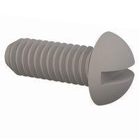Essentra Components 010640R037 Round Slotted Round Slotted Screw, #6-40 Thread, 3/8 Lg