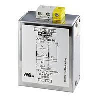 Murrelektronik 10416 Power Line Filters MEF EMC-FILTER 1-PHASE 1-STAGE, I:20A U:250 VAC/300 VDC snap on, Universal filter