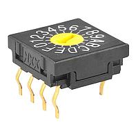 NKK Switches FR01SC16P Rotary Switches 16 POS COMP CODE DIAL STRAIGHT PC