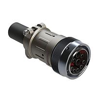 Amphenol SINE Systems AHDM06-24-91SN-059 Receptacles Size 24, 9 Position ISOBUS Plug Kit, Socket, Normal Seal, Wide Thread Adapter (WTA)