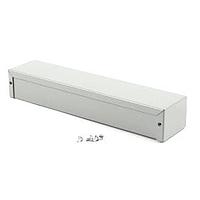 Hammond Manufacturing 1411T Utility Utility Enclosure - 10 x 2.2 x 1.6" - Aluminum Gray