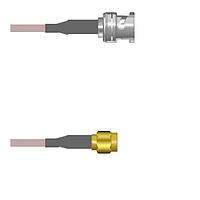 Amphenol Custom Cable Q-0K03C000R007i RF Cable Assemblies BNC-SP/SMA-SP G316D 7I