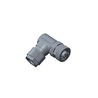 Amphenol LTW MSAP-03BFFB-SR7001 Sensor Cables / Actuator Cables M12 Circular Metric Connector, A Code, Plastic, 4A, 03 pins, Female Connector, Female Contact, Right Angle, Screw Thread, Screw-in, Field Installable, F4.0 - F8.0mm, IP67 Mated