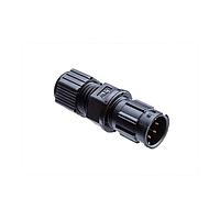 Amphenol LTW BB-03BMMA-LL7001 Standard Circular Connector Ceres, Standard Size, Plastic, 10A, 03 pins, Male Connector, Male Contact, Straight, 2 Points Lock, Solder, Field Installable, F4.5 - F6.5mm, IP67