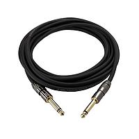 Io Audio Technologies IO-IC109005-T2MBK Audio Cable Cable Assembly, 1/4" TS to 1/4" TS, Black and Gold Connector, Mono, 5 Foot