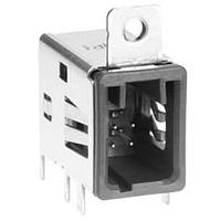 Hirose Electric GT17HN-4DP-2DS(A)(10) Receptacle 4C BRD SDE R/A DIP DR W/O FLANGE BROWN