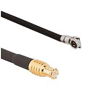 Amphenol RF 095-900-562-200 RF Cable Assemblies AMC4 Right Angle Plug to MCX Straight Plug 1.13 mm 50 Ohm 200 mm (7.87 Inches)