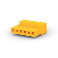 AMP Connectors - TE Connectivity 640431-6 Receptacle Housing CLOSED W/O TABS 6P Orange 18 AWG