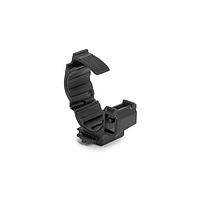 HellermannTyton 151-04075 Clamps Soft-Grip Ratchet O-Clamp, Fir Tree Mount, 0.61 - 0.79" Bundle, 6.5 mm Hole Dia, PA66HIRHSUV/TPE, Black, 1000/ctn