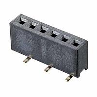 Harwin M50-3140645R Receptacle 6 WAY SIL VERT SMT SKT T&R