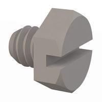 Essentra Components 3225020025 Slotted Hex Slotted Hex Screw, 1/4-20 Thread, 1/4 Lg
