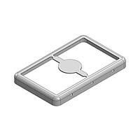 Masach Tech MS345-20F-NS EMI/RFI Shield Frame, Two-Piece 34.5 x 21.5 x 3.2mm Two-piece Drawn-Seamless RF Shield/EMI Shield FRAME (Nickel-Silver)
