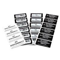 HellermannTyton 596-00504 Labels Foam Nameplate, Rectangular, 2.0" x 1.0", PET, White, 500/roll
