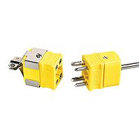 OMEGA CASS-18U-12-DUAL Dual Element Thermocouple Probes with Standard Size Connectors (Thermocouple, K, 1070 °C)