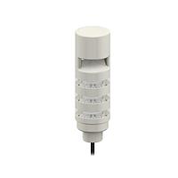 Banner Engineering TL50BLGY2R1AOSC Tower Lights Beacon Tower Light; Gray Housing: 3-Color Sealed; Omnidirectional Continuous Audible Indicator; Voltage: 12-30 V dc or 24 V ac; Environmental Rating: IP67; Input: Bimodal; Colors: Green solid Yellow flash Red rotate; 2 m (6.5 ft) Integral Cable
