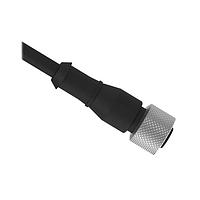 Banner Engineering MQDC1-806RA Sensor Cables / Actuator Cables Cordset: Single Ended M12; 8-pin Right-Angle Female; 2 m (6.56 ft) 8x24 Black PVC Jacket; Nickel-Plated Brass Coupling Nut