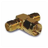 Amphenol RF 132217 RF Adapters - Tee SMA JACK PLUG JACK TEE ADAPTER