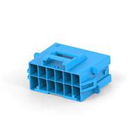 AMP Connectors - TE Connectivity 3-1971775-6 Headers & Wire Housings PTL 2X6 CAP PANEL MT STD TEMP KEY C BLU
