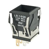 NKK Switches LB16SKG01 Standard Switches SPDT ON-ON BLACK SQUARE BODY ONLY