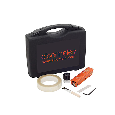 Calibration support for adhesion testing instruments used in coating inspection