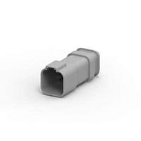 DEUTSCH - TE Connectivity DT04-6P-E008 Housings REC, 6P, GRY, N, XCAP