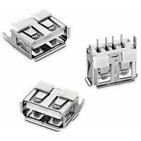 Wurth Elektronik 614004185023 USB Type A Connectors WR-COM USB Type A THT Vert Short