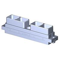 Amphenol Air LB France SIM2B83VG Rectangular MIL Spec Connectors Receptacle Short Nut housing option 4 Modules Composite Shielded Olive drab cadmium Polarization G Not mounted