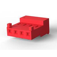 AMP Connectors - TE Connectivity 3-644463-4 Receptacle Housing 4P CONN ASSY 22 AWG RED