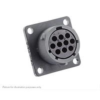 Eaton Souriau-Sunbank UTSX01210SZ Receptacles Square flange receptacle, without backshell, for 10 female contacts, IP68/69K, keying Z