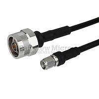 Fairview  FMC0102195LF N Male to SMA Male Cable LMR-195 Coax with Times Microwave Connectors and RoHS