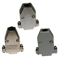 NorComp 979-009-010R031 Two Piece Backshell 9P Top entry grommet PLASTIC SHELL GRAY