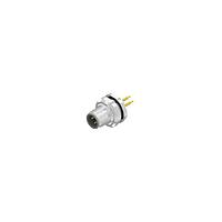 Amphenol CONEC 43-01066 M12 Male Socket ML SCKT M12X1 W/DIP SLDR BACK MNT PG9