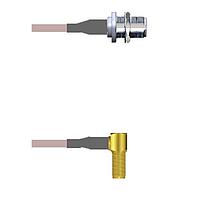 Amphenol Custom Cable Q-2502S000H108i RF Cable Assemblies N-SJB/SMA-RJB G142 108I