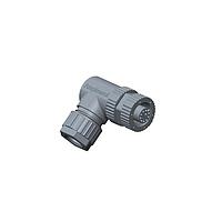 Amphenol LTW MSAP-03BFFA-SR7001 Sensor Cables / Actuator Cables M12 Circular Metric Connector, A Code, Plastic, 4A, 03 pins, Female Connector, Female Contact, Right Angle, Screw Thread, Solder, Field Installable, F4.5 - F6.5mm, IP67 Mated