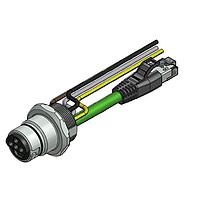 Amphenol CONEC 57-02596 Ethernet Cables / Networking Cables ENP-17-1-FSPST3PEDBU4-V3-45S-RS8.33-2/2/G6/150/034